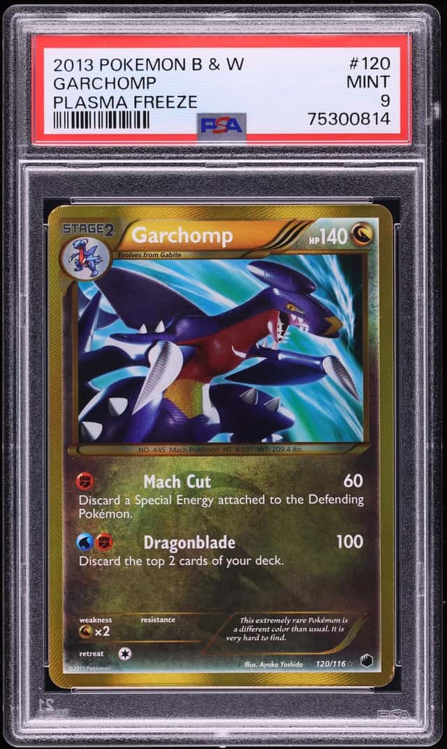 2013 Pokemon Black & White Plasma Freeze Garchomp #120 PSA 9 MINT
