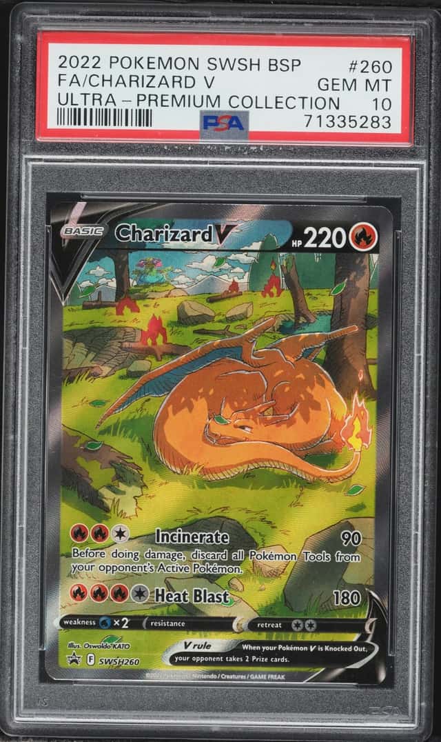 2022 Pokemon SWSH Promo Ultra Premium Collection Full Art Charizard V #260 PSA 10 GEM MINT