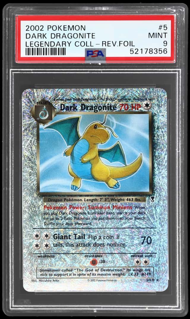 2002 Pokemon Legendary Collection Reverse Holo Dark Dragonite #5