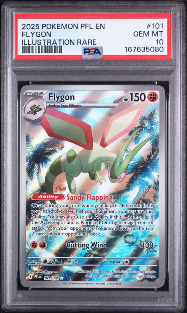 Flygon - 2025 Pokemon Phantasmal Flames (English) - 101/94 - IR - PSA 10 Gem MT