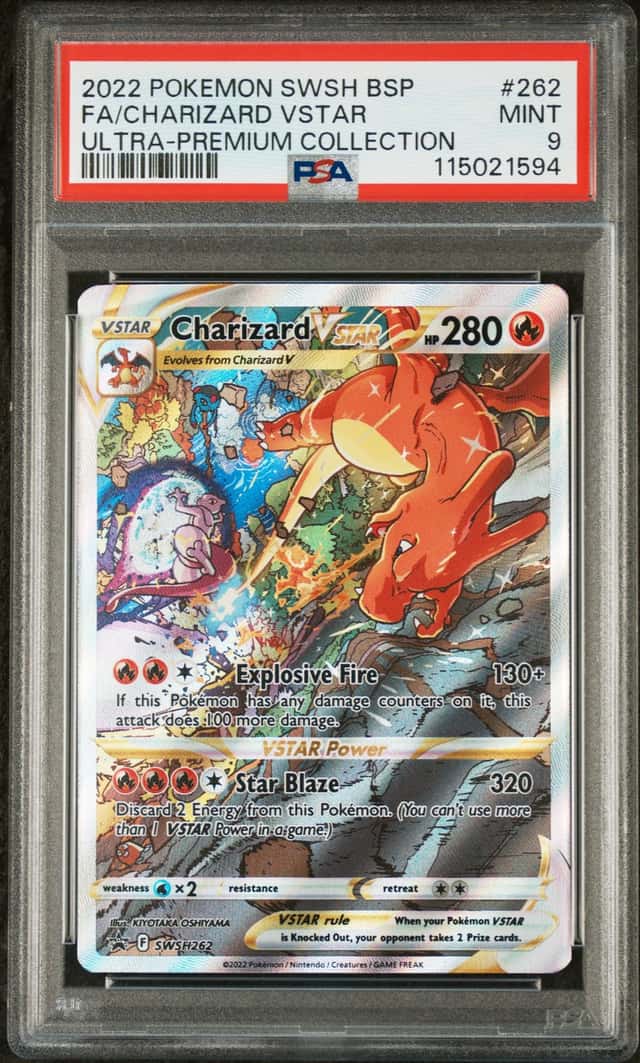2022 Pokemon Charizard VSTAR #262 SWSH Promo Ultra Premium Collection PSA 9