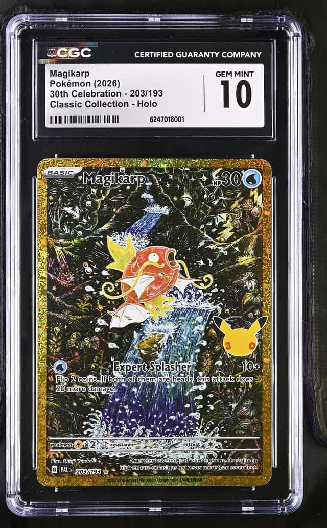 2026 Pokemon 30th Celebration Magikarp Classic [Paldea Evolved] #203/193 CGC 10