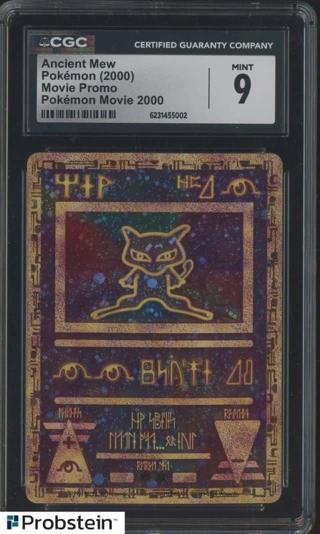 2000 Pokemon Movie Promo Ancient Mew CGC 9 MINT