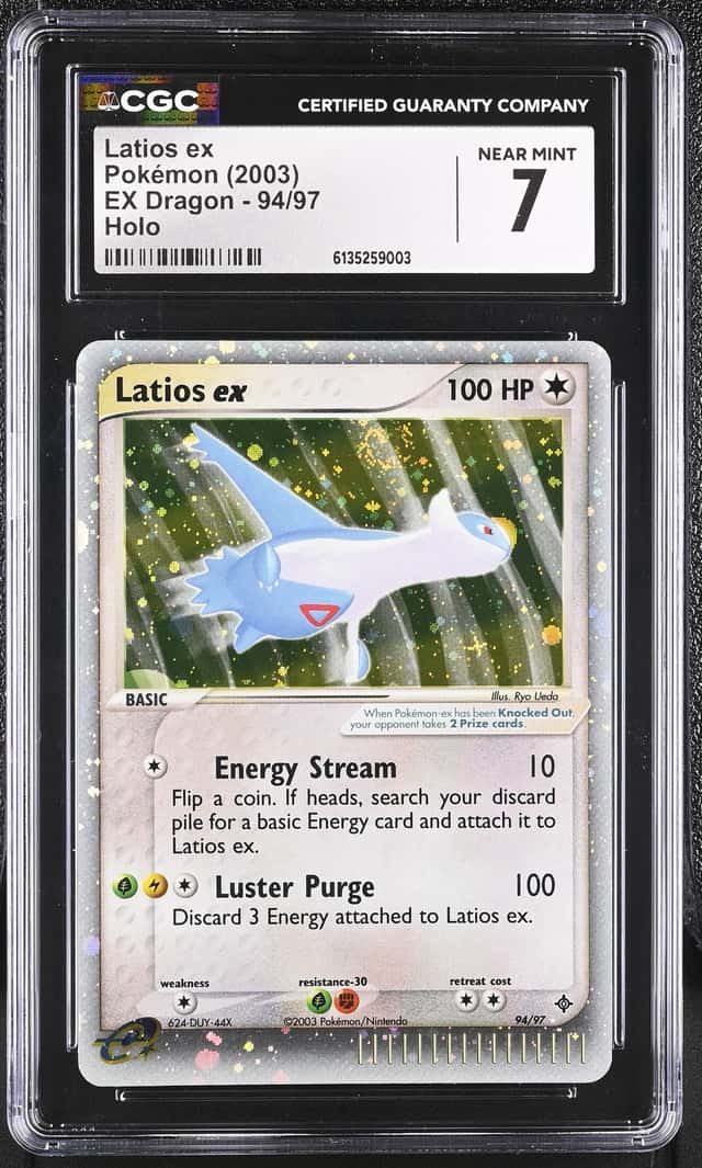 Pokemon Latios ex EX Dragon 94/97 Holo CGC 7