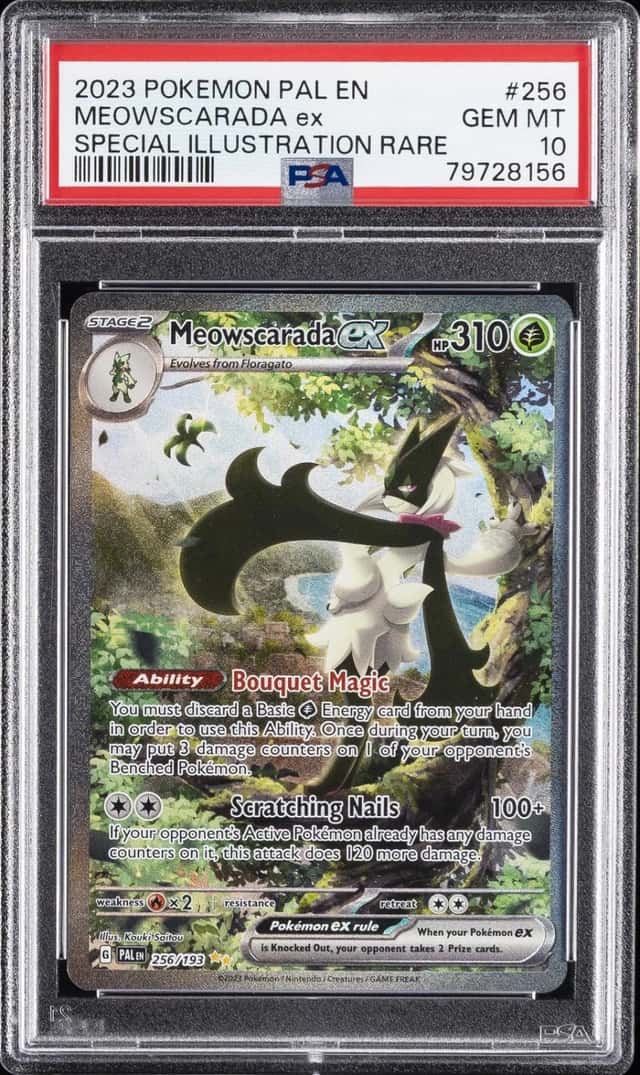 2023 POKEMON PAL EN-PALDEA EVOLVED #256 MEOWSCARADA EX PSA 10