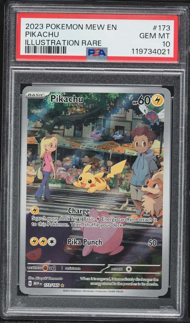 2023 Pokemon Scarlet & Violet 151 Illustration Rare Pikachu #173 PSA 10 GEM MINT