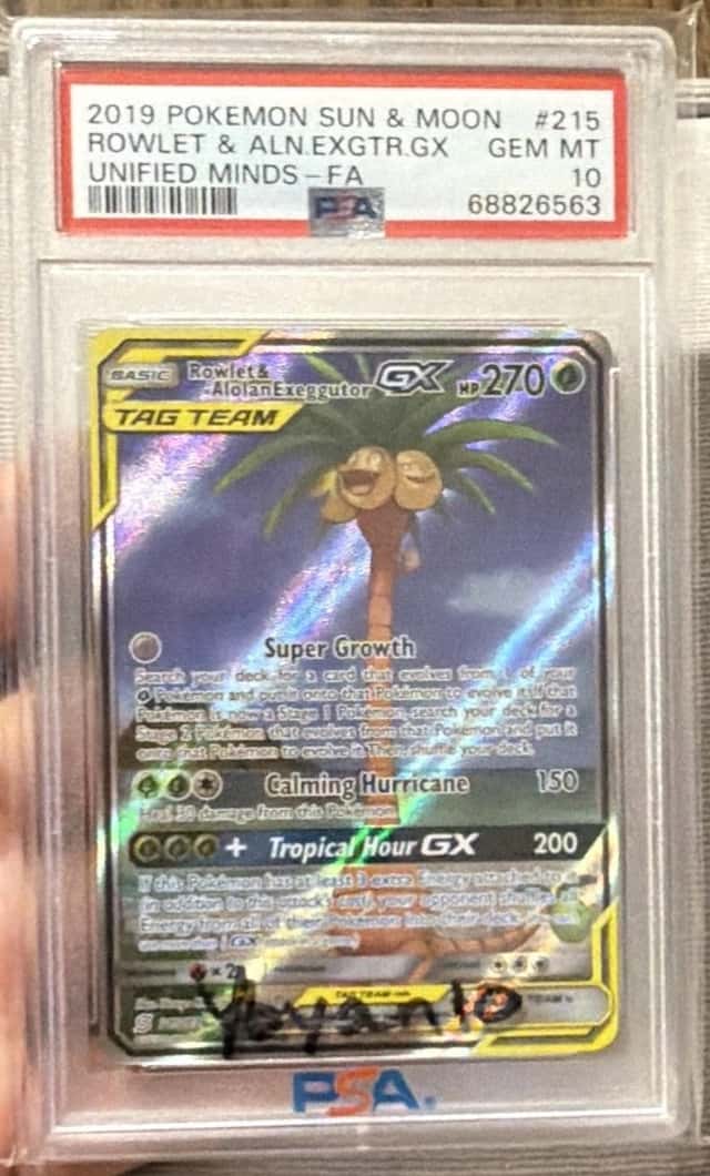 Rowlet & Alolan Exeggutor GX