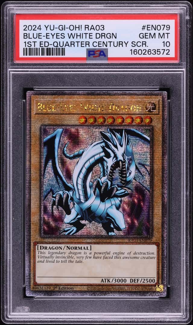 2024 Yu-Gi-Oh! RA03 1st Edition Blue-Eyes White Dragon #RA03-EN079 PSA 10 GEM MINT