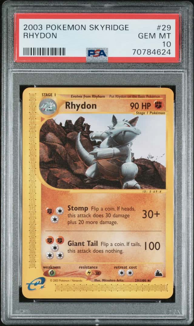 2003 Pokemon Skyridge Rhydon #29 PSA 10 GEM MINT