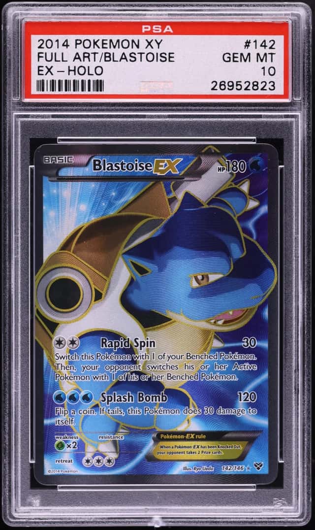 2014 Pokemon XY Full Art Blastoise EX #142 PSA 10 GEM MINT