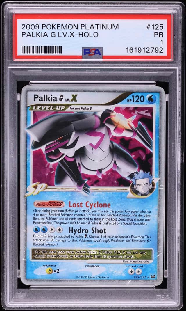 2009 Pokemon Platinum Holo Palkia G LV.X #125 PSA 1 PR