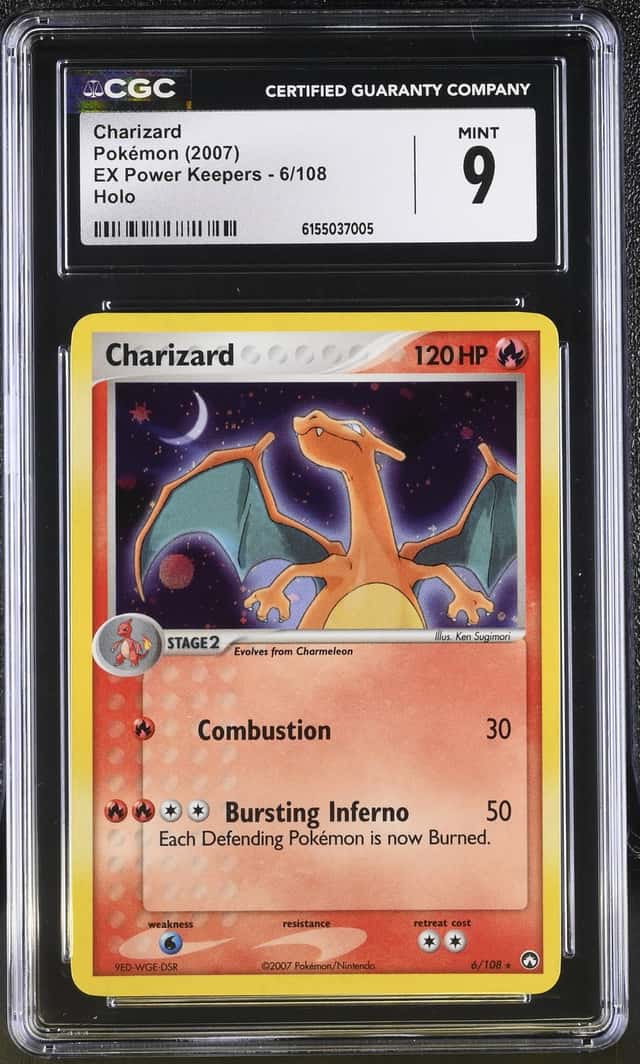 2007 Pokemon EX Power Keepers Holo Charizard #6 CGC 9 MINT