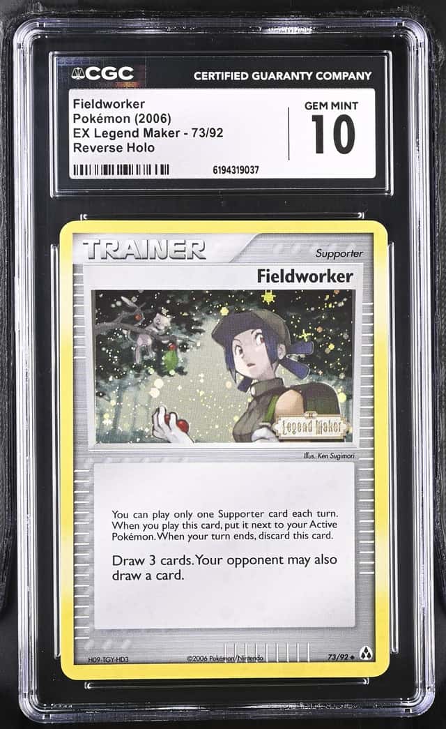 2006 Pokemon EX Legend Maker Reverse Holo Fieldworker #73 CGC 10 GEM MINT