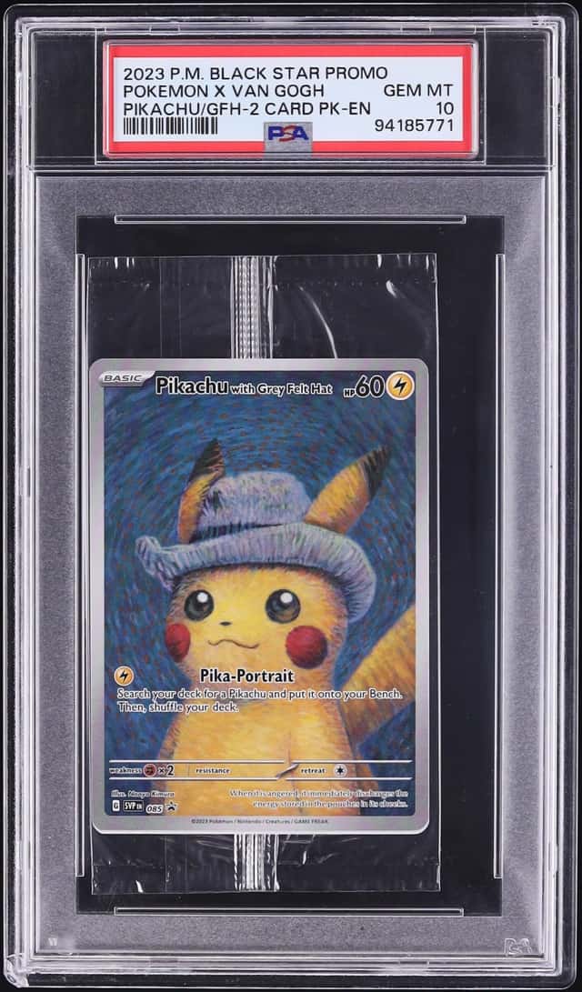 2023 Pokemon SV Promo Sealed Van Gogh Full Art  Pikachu With Grey Felt Hat #85 PSA 10 GEM MINT