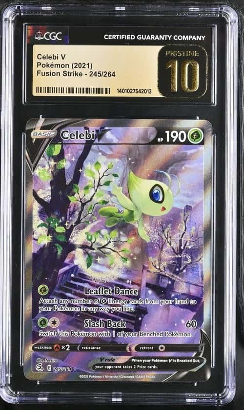 Pokemon Celebi V Fusion Strike 245/264 Ultra Rare CGC 10 Pristine