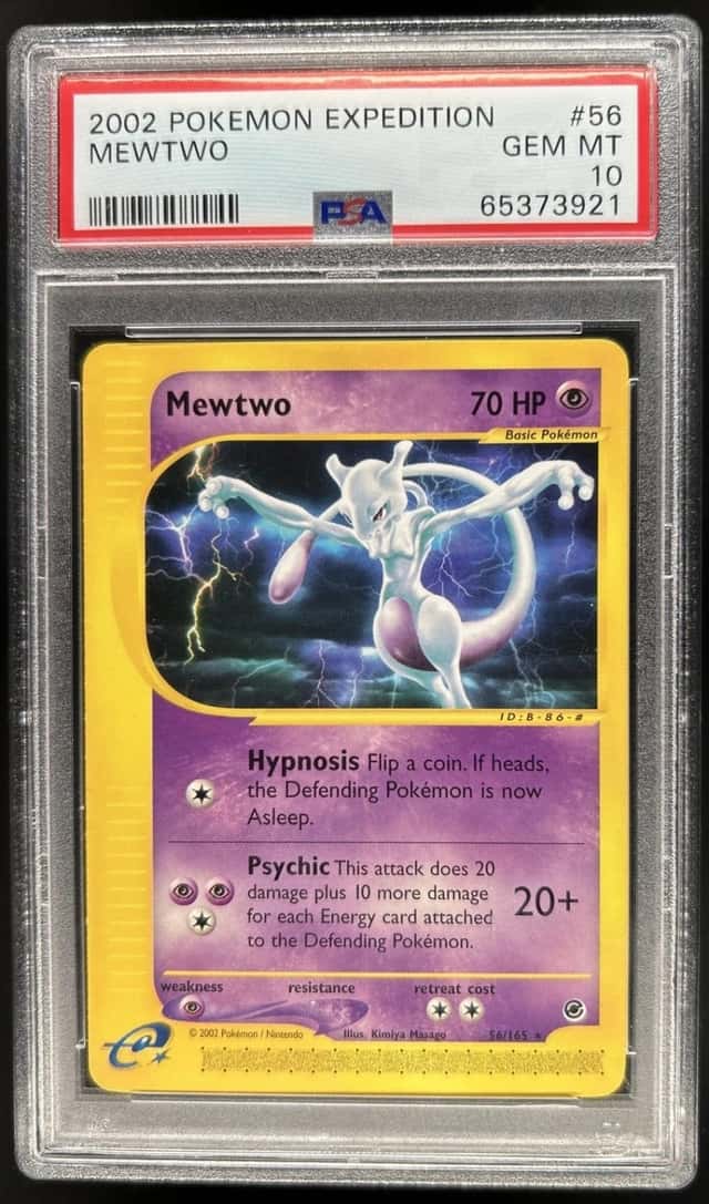2002 Pokemon Expedition Mewtwo #56/165 PSA 10 GEM MINT