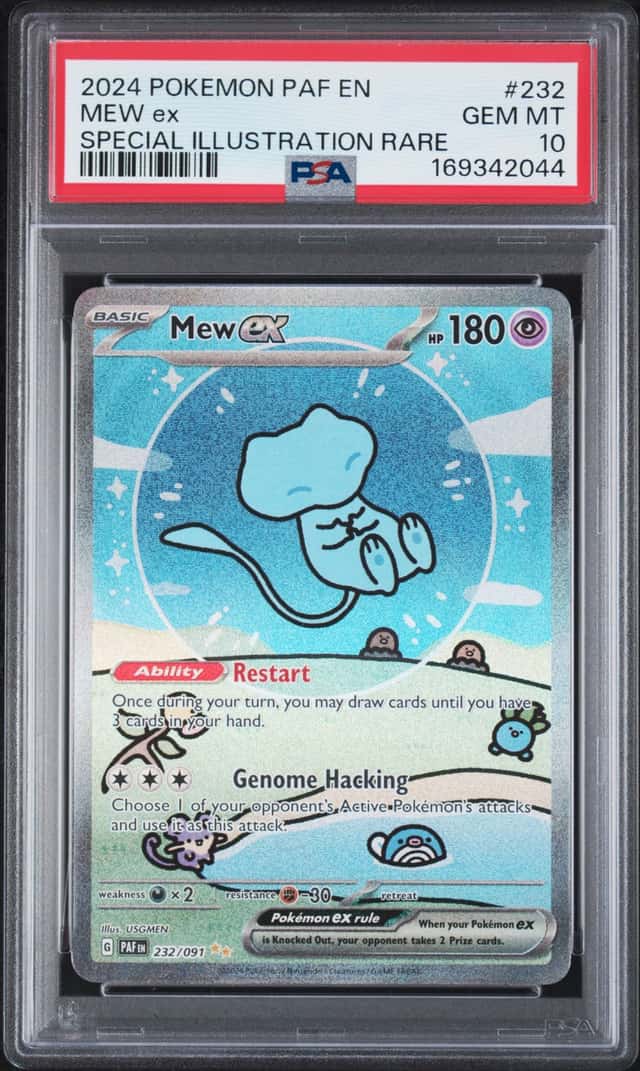 2024 Pokemon PAF EN Special Illustration Rare #232 Mew ex PSA 10 GEM MINT