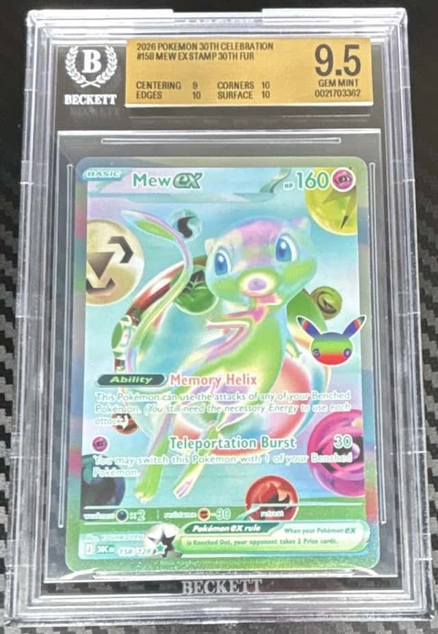 2026 Pokemon 30th Celebration #158 Mew Ex Stamp 30th FUR
