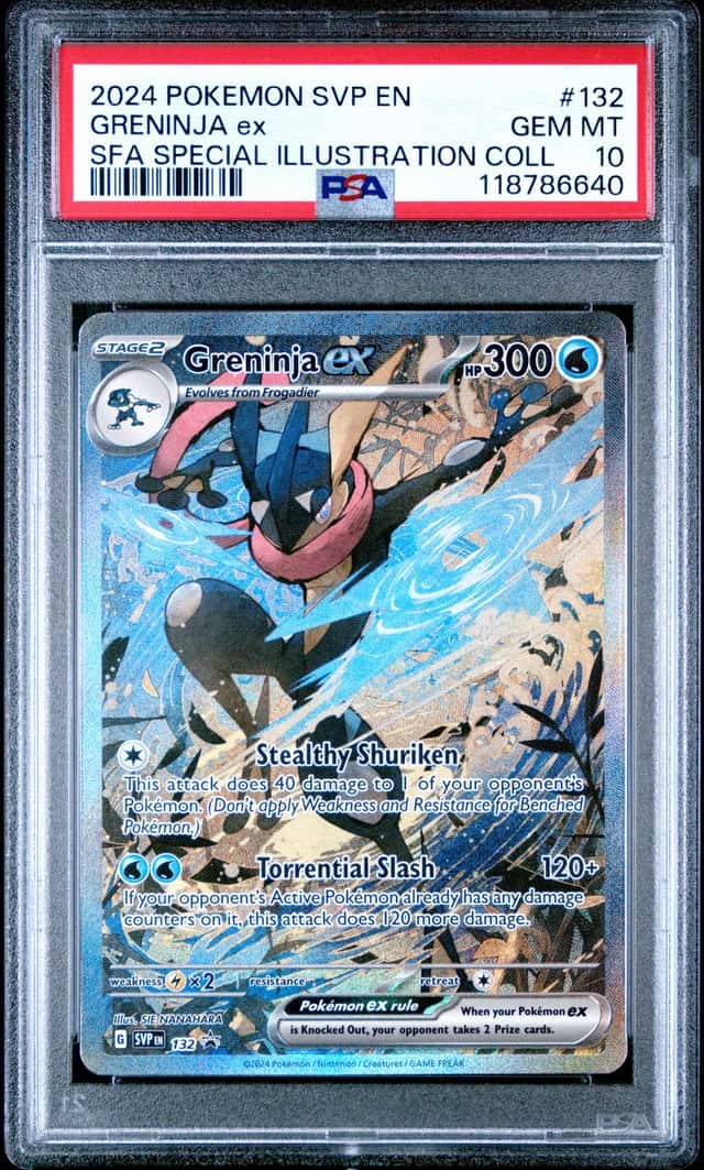 GRENINJA EX 2024 POKEMON SFA SPECIAL ILLUSTRATION COLL #132 BSP PSA 10 Q3963-7