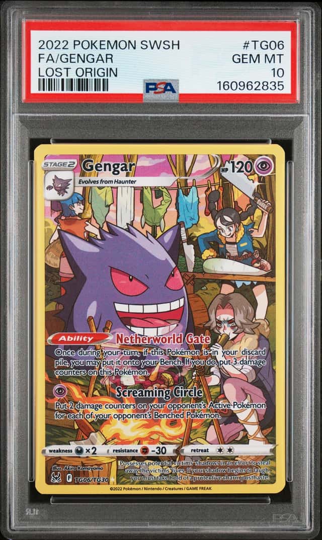 GENGAR 2022 POKEMON SWSH LOST ORIGIN FULL ART #TG06 PSA 10 GEM MINT