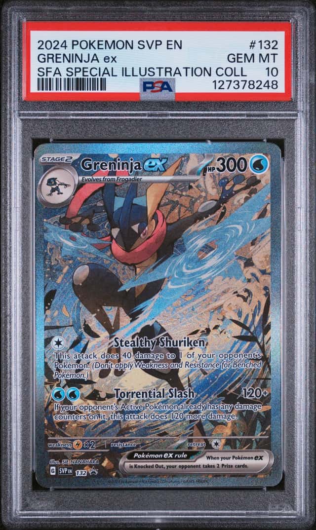 Pokemon SV Black Star Promos Greninja ex 2024 #132 PSA 10 GEM MINT