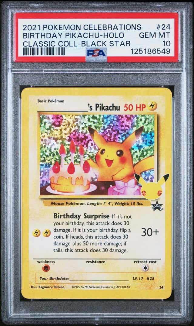 _____'s Pikachu STAMP [25th Anniversary] TEXTURED CONFETTI HOLO