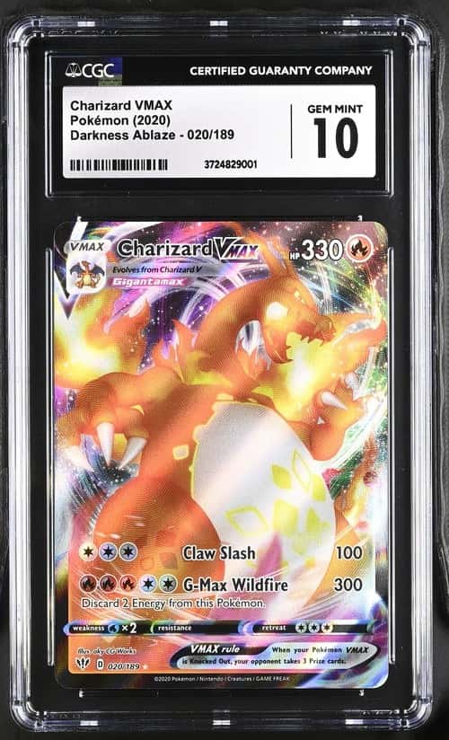 2020 Pokemon SWSH Darkness Ablaze Charizard VMAX #020/189 CGC 10 GEM MINT