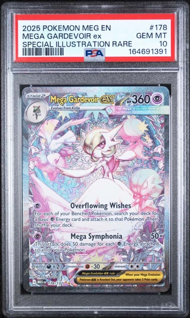 POKEMON MEGA GARDEVOIR ex 2025 MEG EN-MEGA EVOLUTION #178 SIR PSA 10