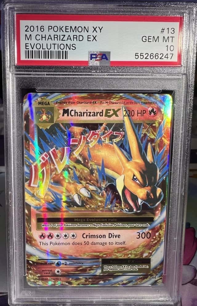 Pokémon TCG Evolutions Gem Mint PSA 10 M Charizard EX 13/108 Holo Ultra Rare