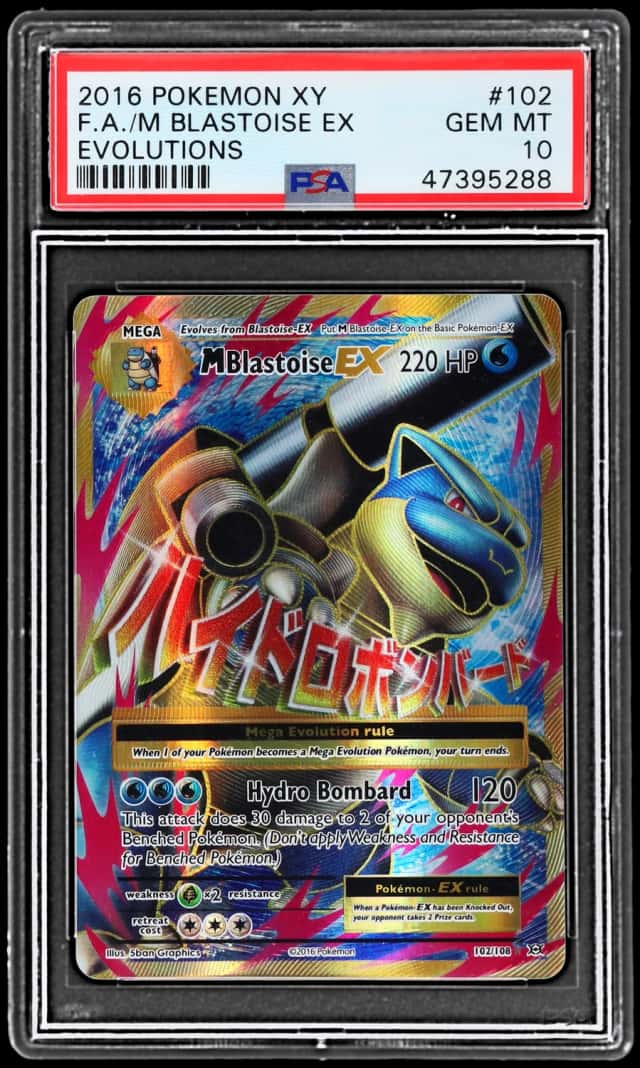 2016 Pokemon XY Evolutions Ultra Rare M Blastoise Ex #102