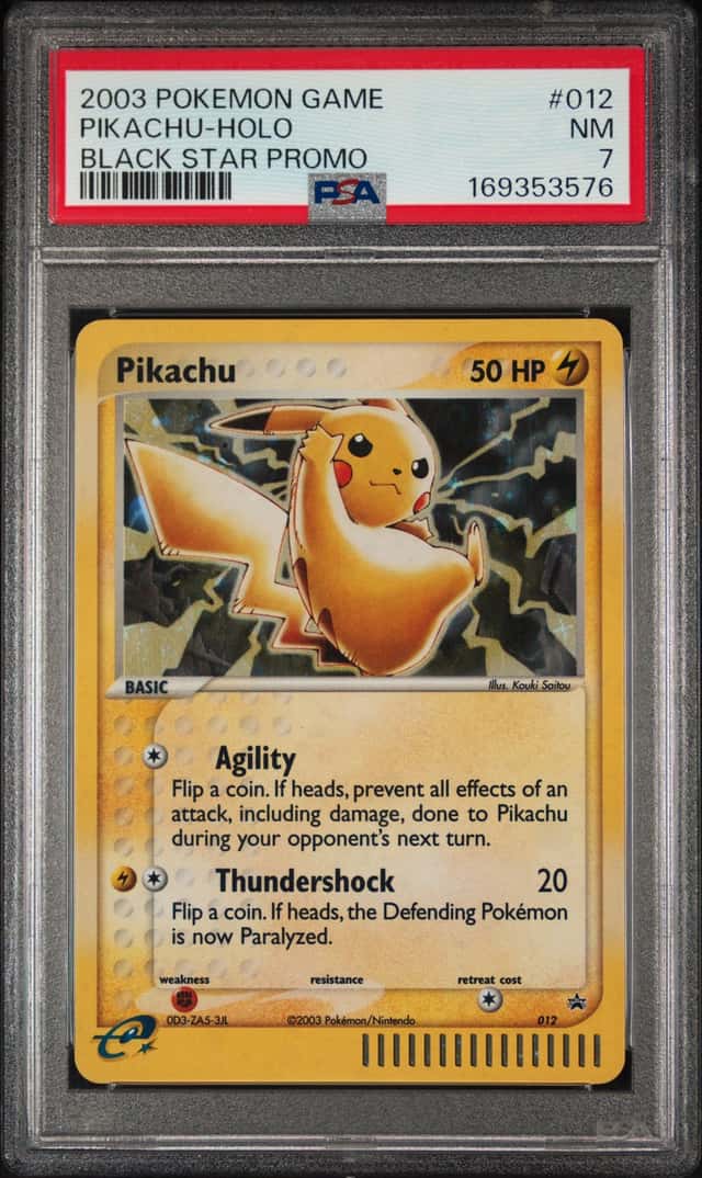 2003 Pokemon Nintendo Black Star Promo Holo Pikachu #12