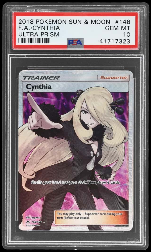 2018 Pokemon Sun and Moon Ultra Prism Cynthia #148