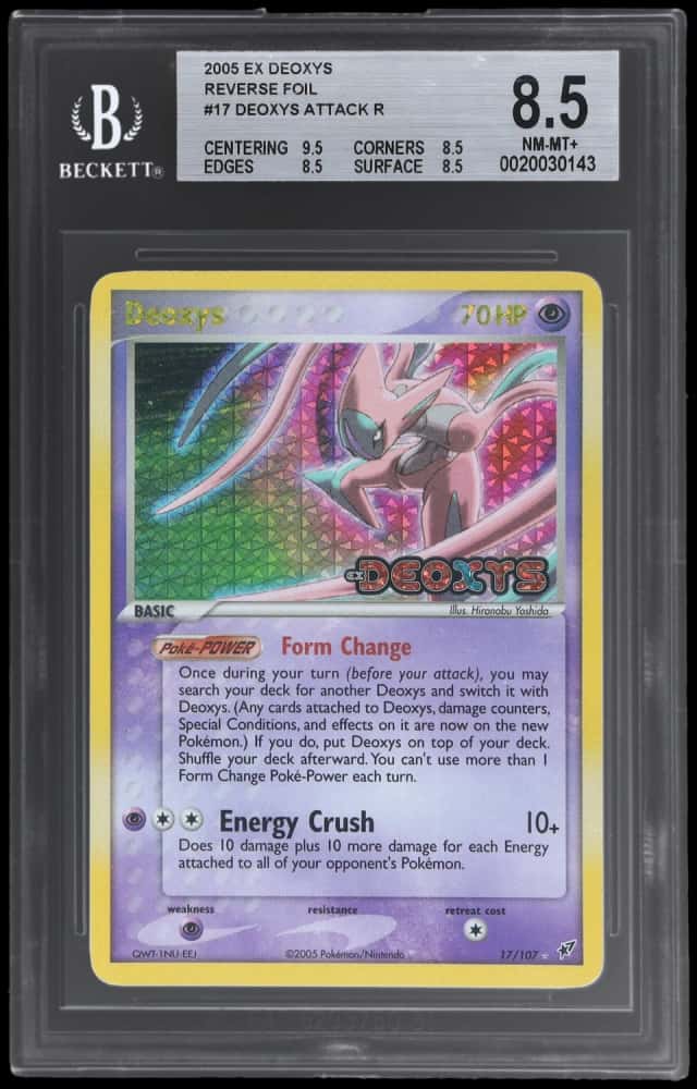 2005 Pokemon Ex Deoxys Reverse Holo Deoxys #17