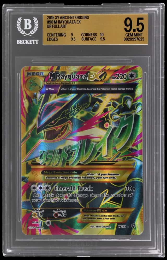 2015 Pokemon XY Ancient Origins M Rayquaza Ex #98