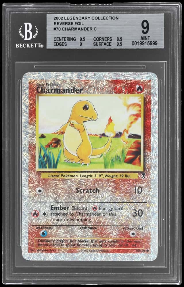 2002 Pokemon Legendary Collection Reverse Foil Charmander #70