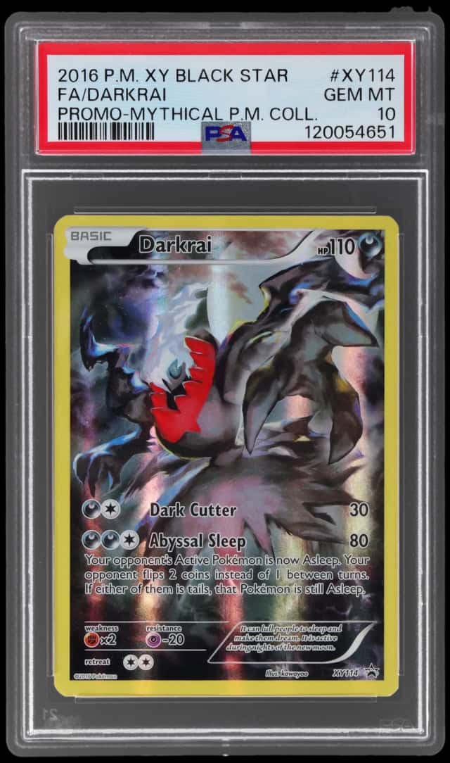 2016 Pokemon Black Star Promo Mythical Pokemon Collection Darkrai #XY114