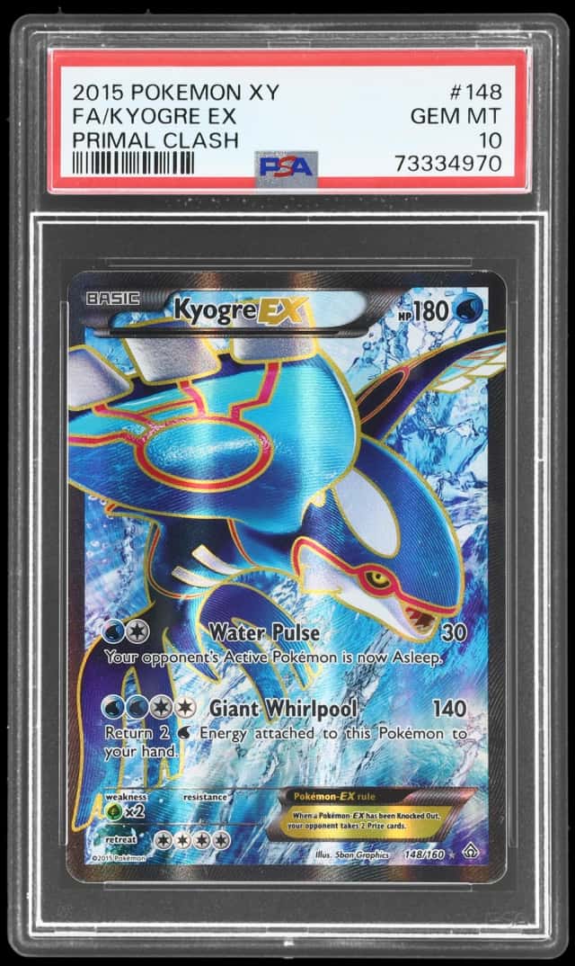 2015 Pokemon XY Primal Clash Kyogre Ex #148