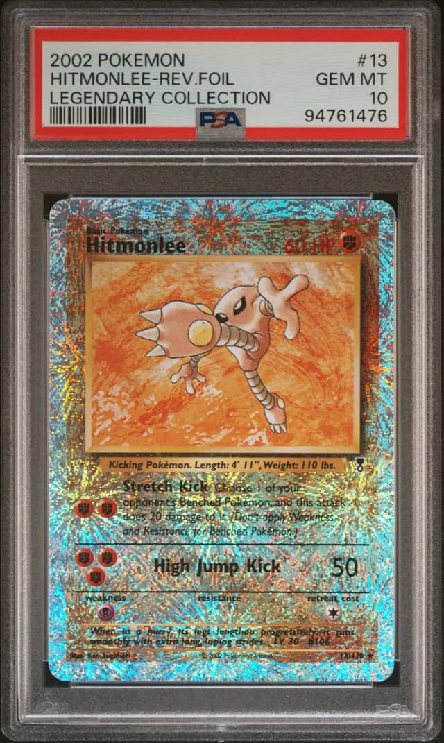 2002 Pokemon Legendary Collection Reverse Holo Hitmonlee #13
