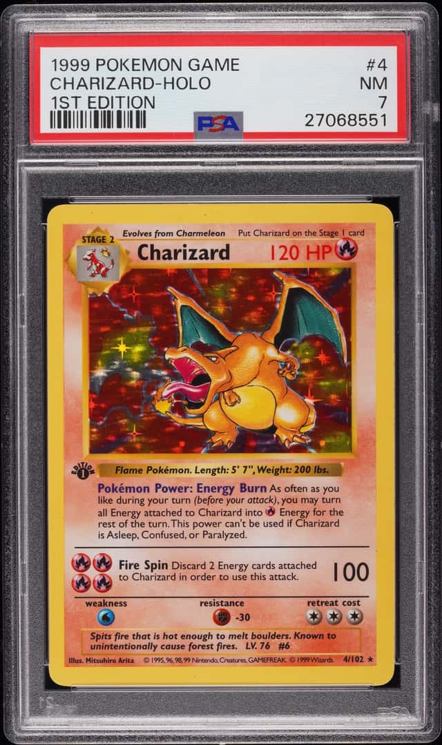 1999 Pokemon Base Set 1st Edition Holo Charizard #4