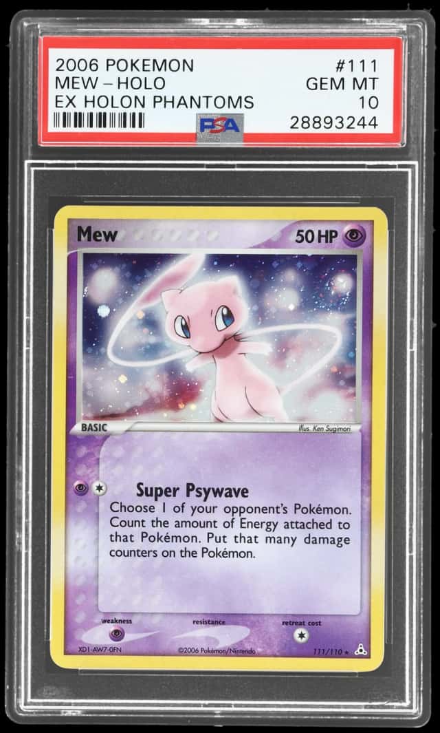 2006 Pokemon Ex Holon Phantoms Holo Mew #111