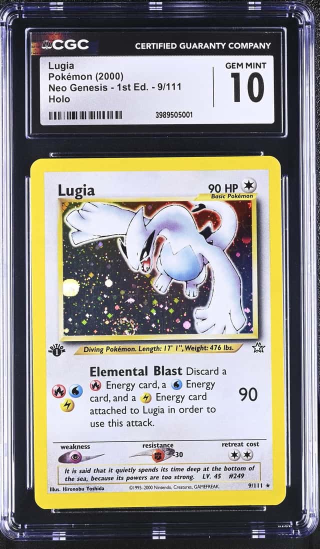 2000 Pokemon Neo Genesis 1st Edition Holo Lugia #9