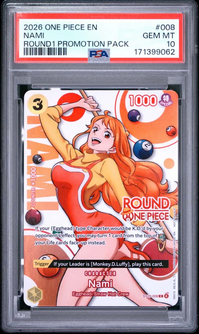 2026 ONE PIECE ROUND1 PROMOTION PACK #008 NAMI PSA 10
