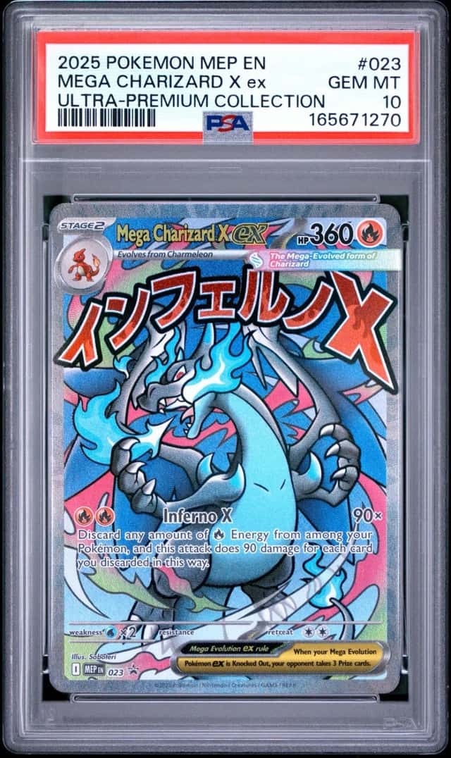 Pokemon Mega Charizard X EX Black Star Promo 023 Ultra Premium Coll. PSA 10