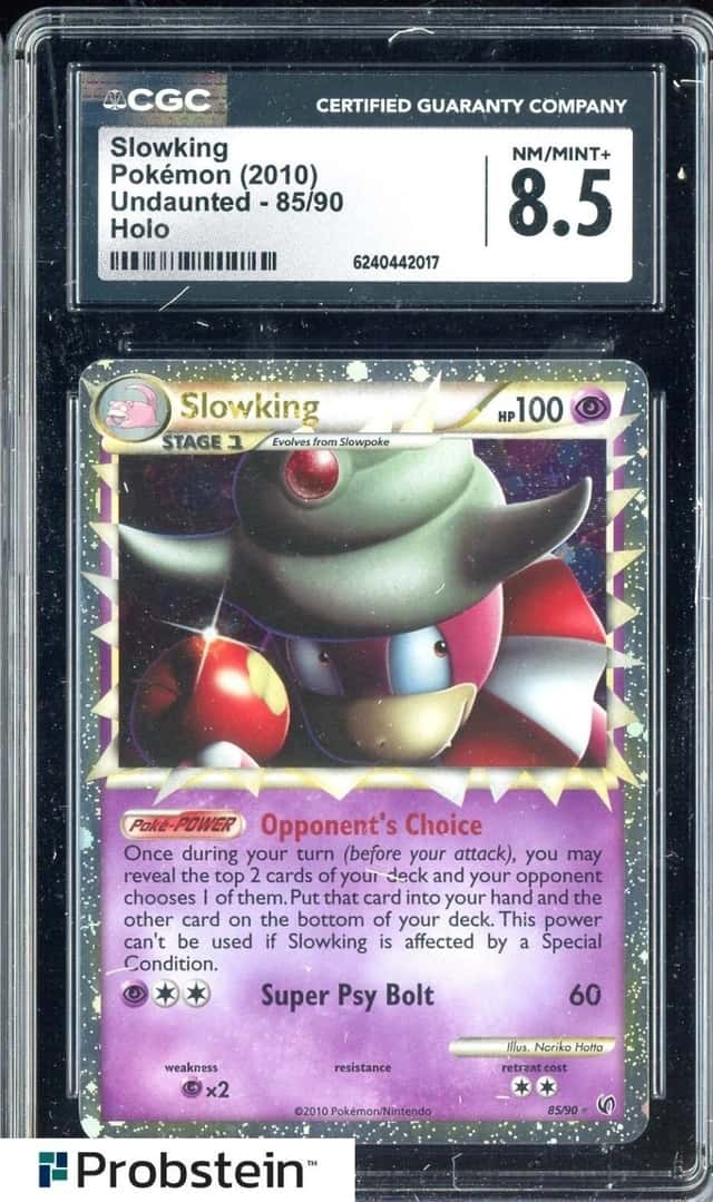 2010 Pokemon Undaunted #85 Slowking Holo CGC 8.5 NM-MT+