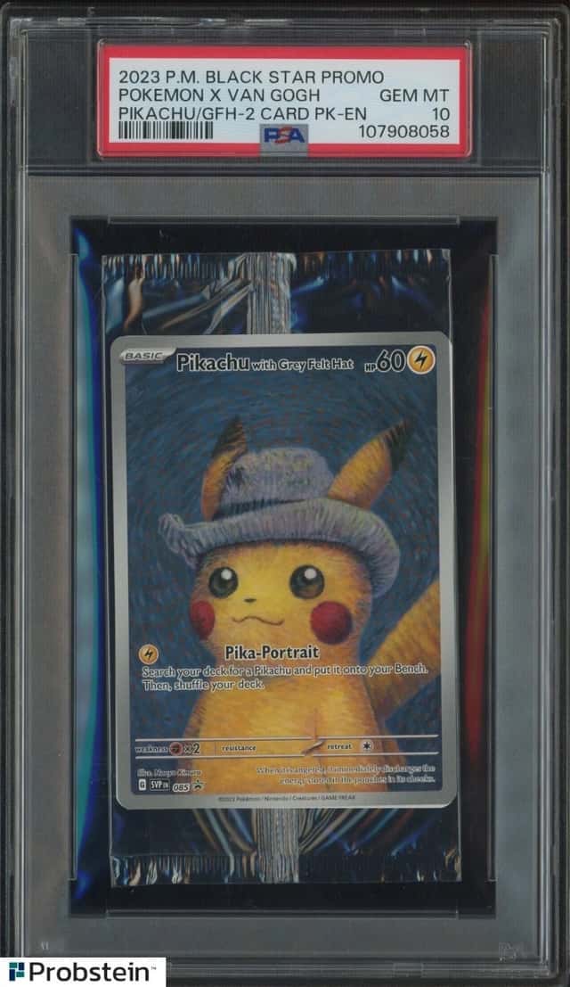 2023 Pokemon Black Star Promo Pikachu X Van Gogh Sealed Pack PSA 10 GEM MINT