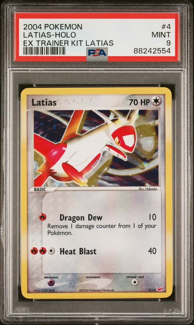 The Pokémon Company PSA 9 2004 Latias 4/10 EX Trainer Kit Holo