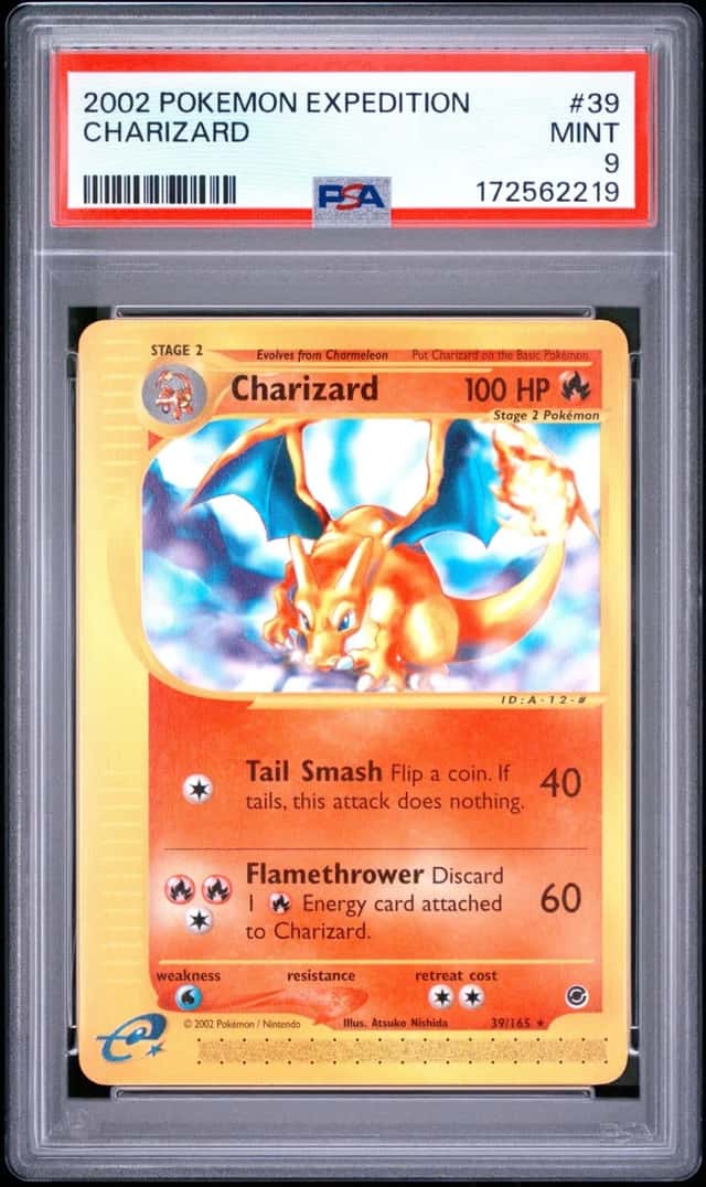 Pokemon Charizard Expedition 39/165 PSA 9 Mint
