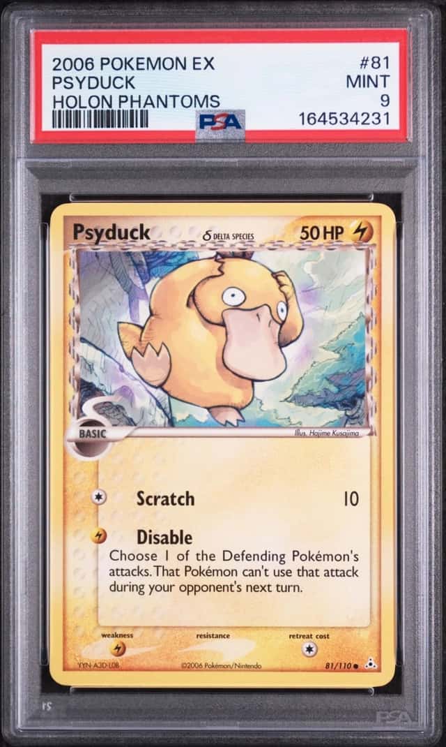2006 POKEMON EX HOLON PHANTOMS #81 PSYDUCK PSA 9