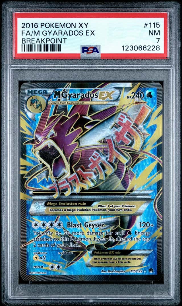 Pokemon PSA 7 M Gyarados EX Ultra Rare 2016 115/122 BREAKpoint English