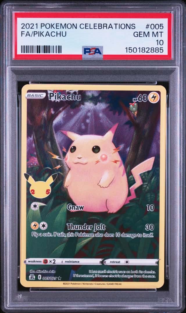 2021 Pokemon Sword and Shield Celebrations Pikachu #005